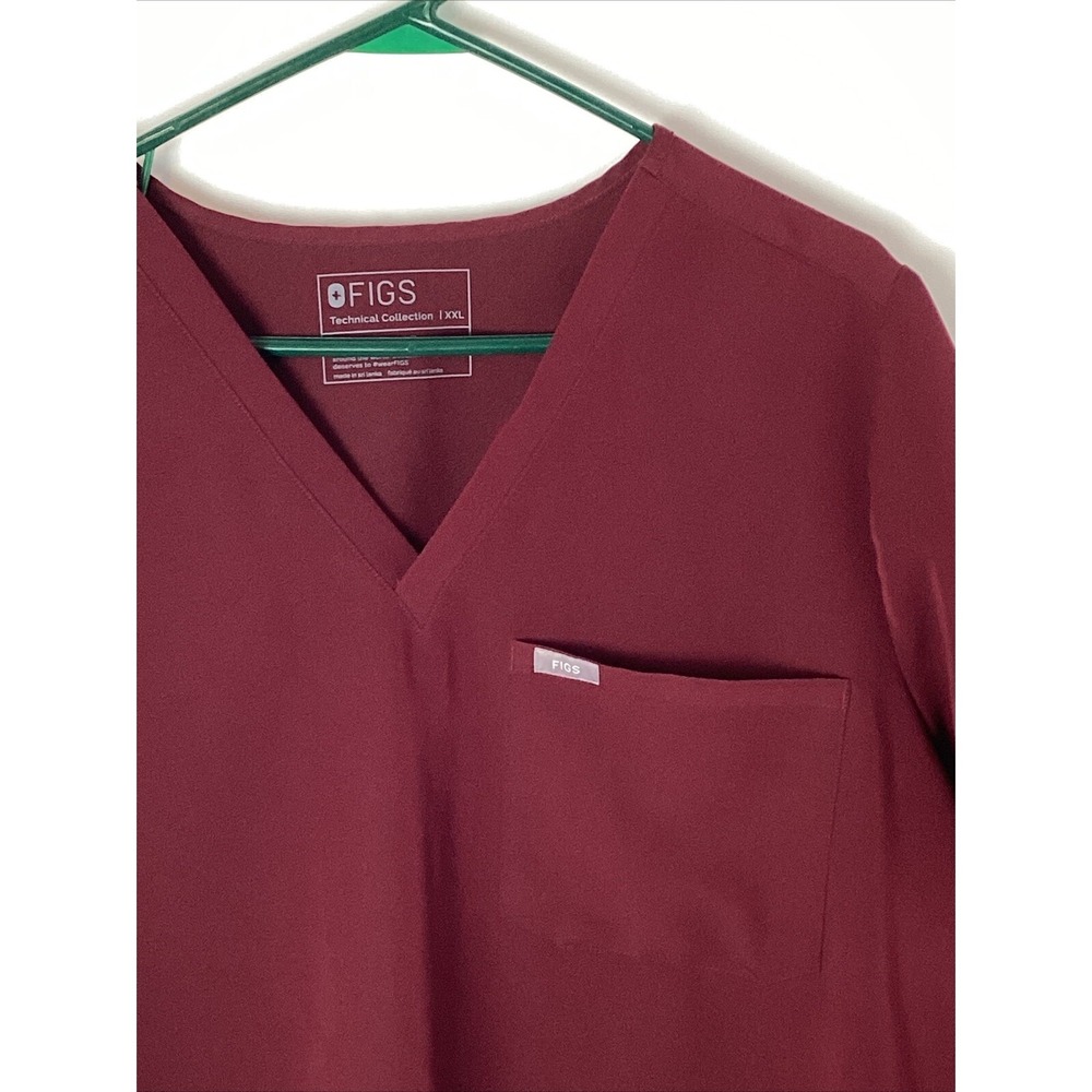 Figs Technical Collection Set Women's Burgundy Size XXL Top Jogger Pants XXL-P - Picture 2 of 16
